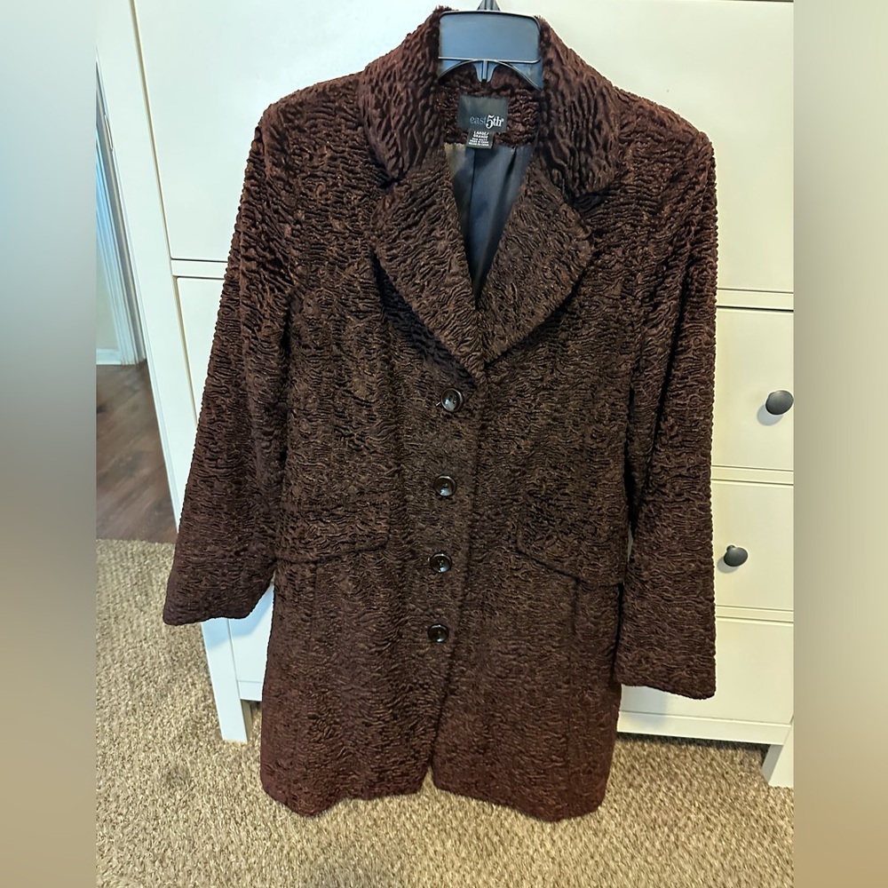 East 5th Chocolate Teddy Jacket